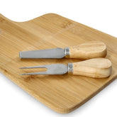 Homla Bambou Serving Board with Knives 26 x 19cm - Natural